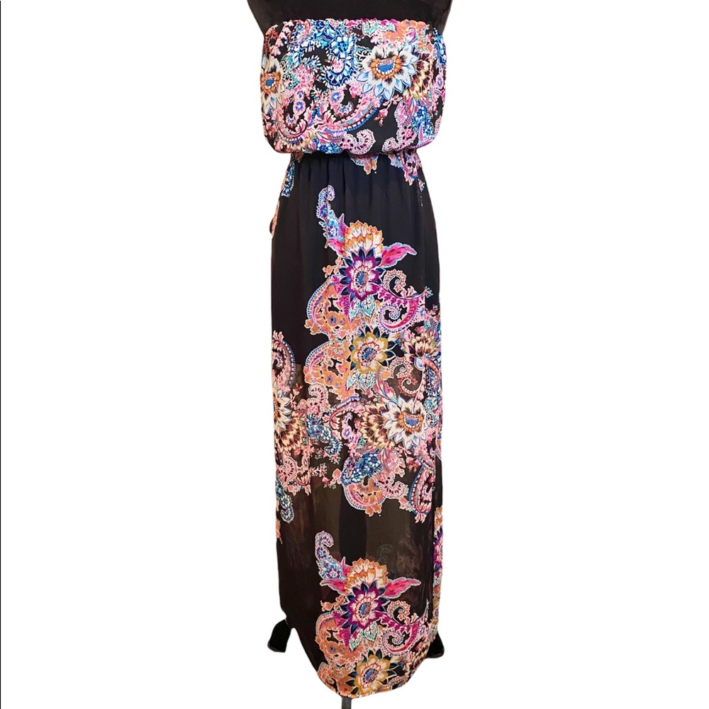 Express Summer Strapless Maxi Dress